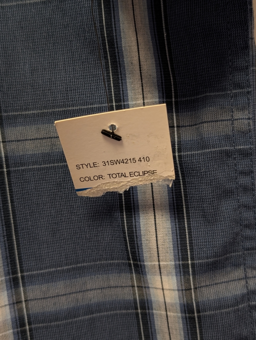 Axist Slim Fit Plaid Button Down Shirt XL Blue Short Sleeve Casual NWT - Picture 5 of 10